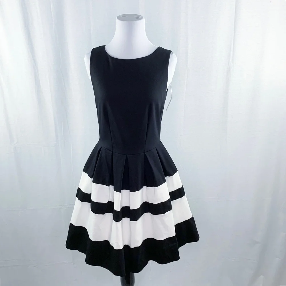 Modcloth Luck Be a Lady Closet London black & white dress - Picture 1 of 11